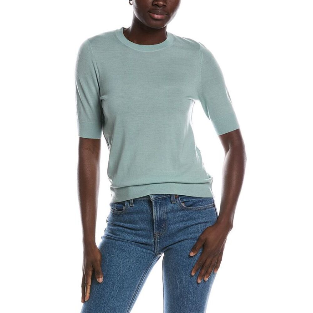 Hugo Boss Womens Boss Farbella Wool T-Shirt, Green